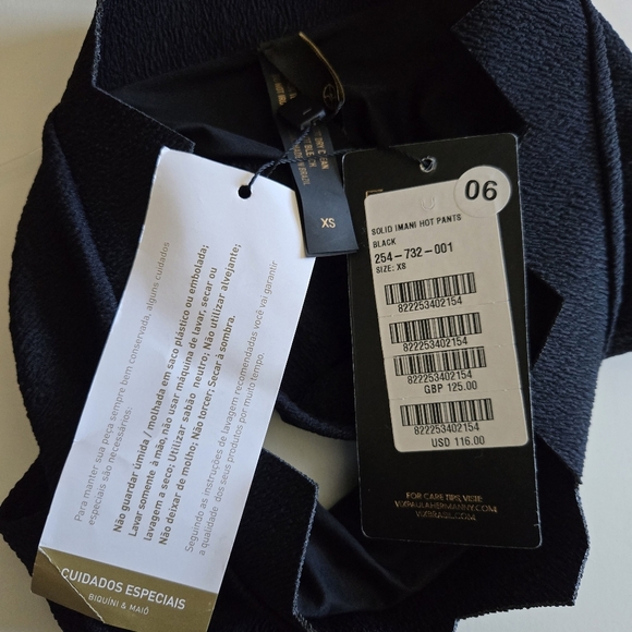 New Vix Firenze Imani High Waisted Hot Pants Swim Bikini Bottoms X-Small NWT - Picture 9 of 10